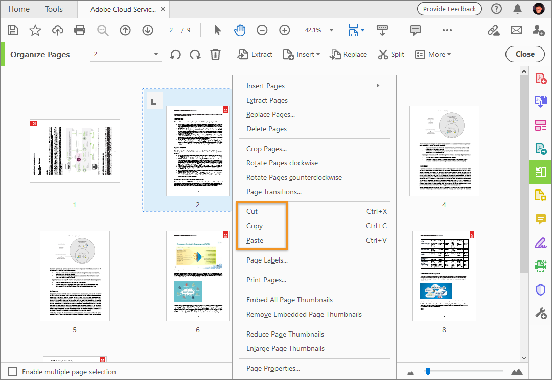 remove a page from a pdf in adobe acrobat pro dc for mac